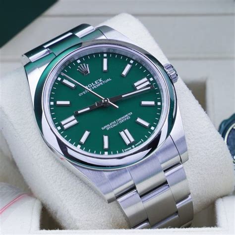 green dial.rolex|rolex watches with green face.